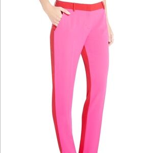 BCBGMaxAzria Pink and Red Pants